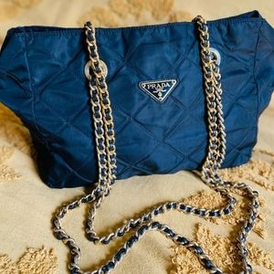 SOLD Prada Nylon Vintage Chain Tote